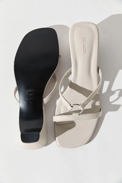 St Agni Multi Strap Heel In White
