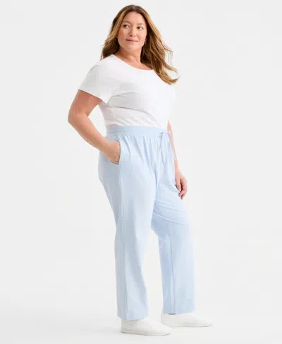 Style & Co Plus Size Knit Pull-on Pants, Exclusively At Macy's In Multi
