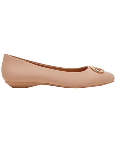Anne Klein Oswego Pointed Toe Flat In Pink