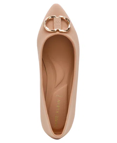 Anne Klein Oswego Pointed Toe Flat In Pink