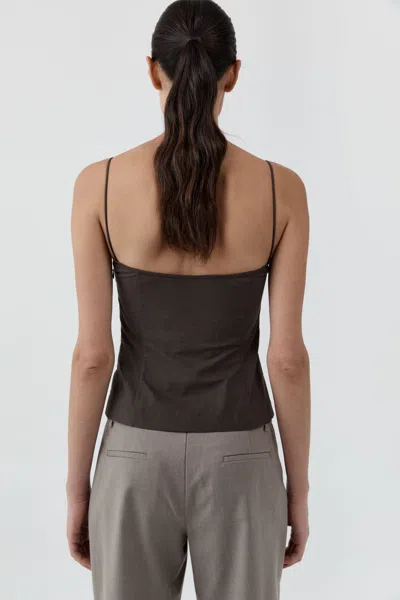 St Agni Studio Cami In Brown