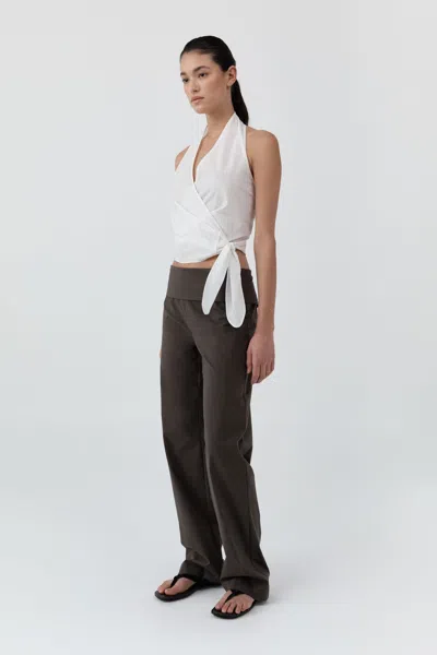 St Agni Studio Pants In Brown