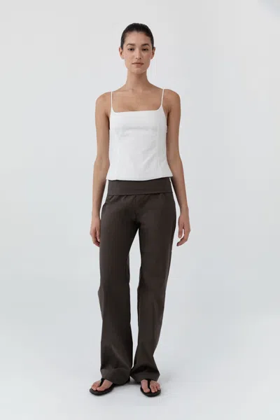 St Agni Studio Pants In Brown