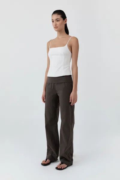 St Agni Studio Pants In Brown