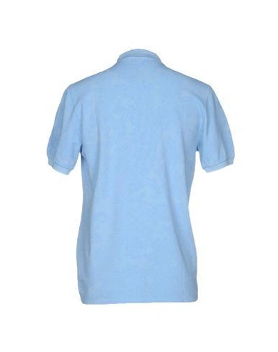 Shop Etro Polo Shirt In Sky Blue