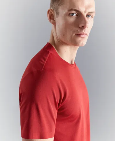Mango Coolmax Slim Fit T-shirt In Red