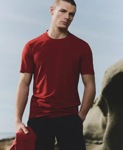 Mango Coolmax Slim Fit T-shirt In Red