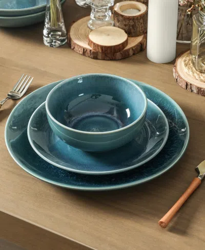 Stone Lain Riley 12pc Dinnerware Set In Blue