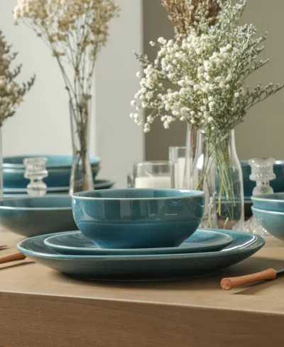 Stone Lain Riley 12pc Dinnerware Set In Blue