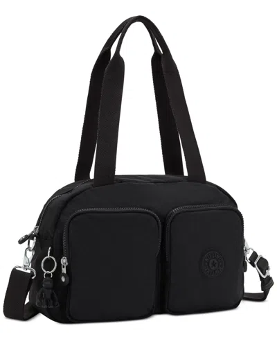 Kipling Cool Defea Nylon Medium Convertible Shoulder Bag In Black