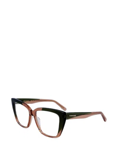 Ferragamo Eyewear Cat-eye Frame Glasses In Multi