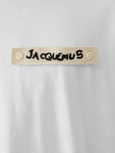 Jacquemus Le T-shirt Plage Cotton-blend T-shirt In White