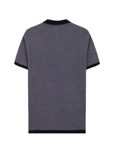Nowadays Open-collar T-shirt In Gray
