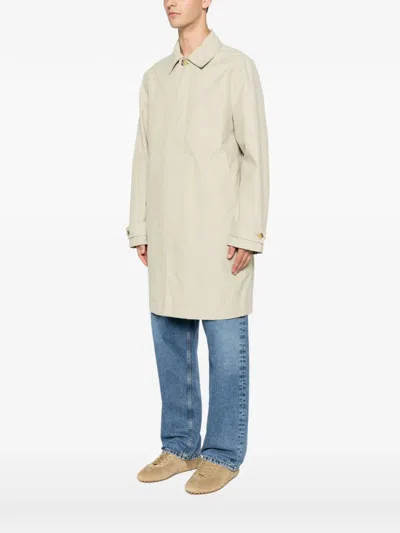 Ps By Paul Smith Single-breasted Buttoned Coat In Neutral
