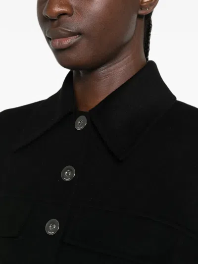 Sportmax Buttoned Jacket In Black
