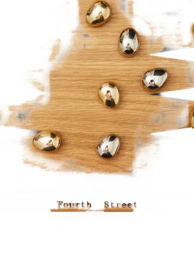 Fourth Street Geometric-pattern Backgammon Board In Brown
