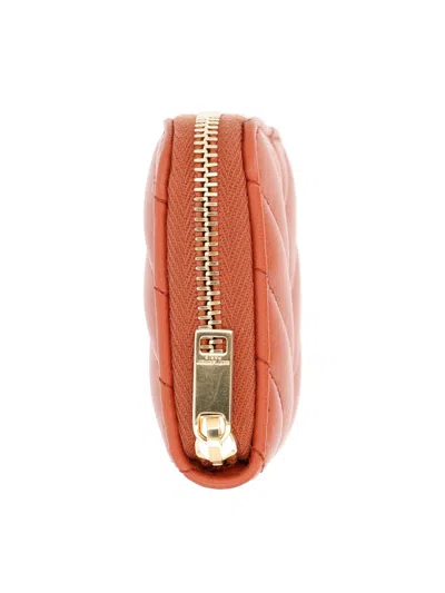 Saint Laurent Cassandre Wallet In Orange