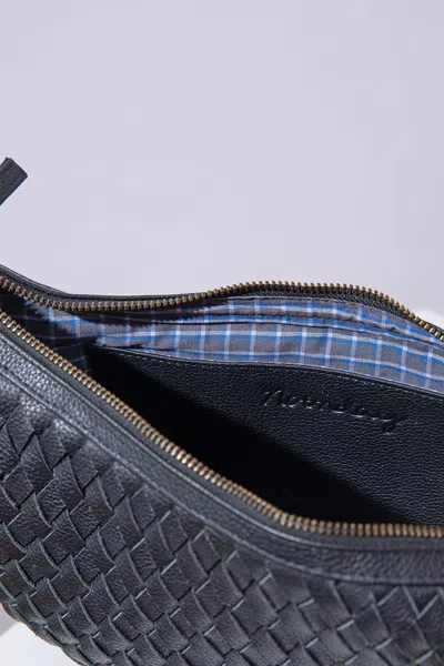 Noonday Crescent Sling, Woven Leather Noir