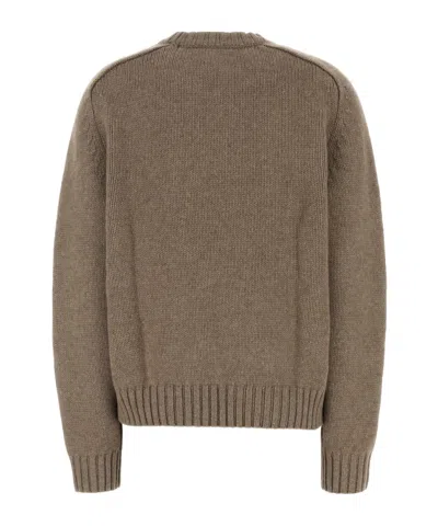 Khaite Mae Cashmere Pullover With Extended Sleeves In Brown