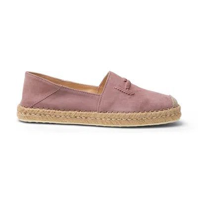 Tod's Suede Espadrilles In Pink