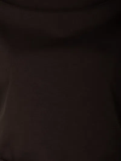 Closed Draped Blouse In Brown