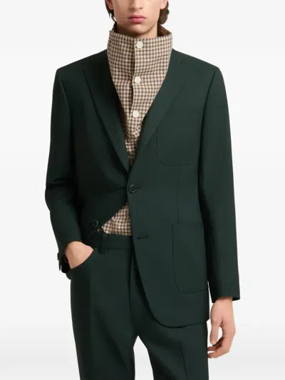 Marni Deep-green Techno-fabric Jacket In Green