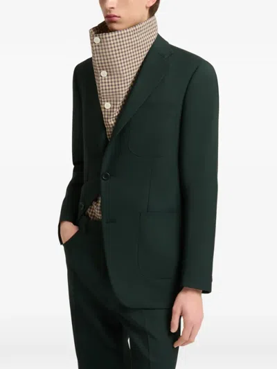 Marni Deep-green Techno-fabric Jacket In Green