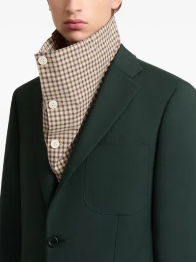 Marni Deep-green Techno-fabric Jacket In Green