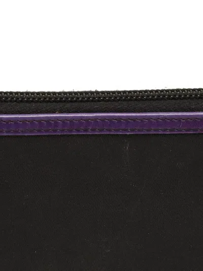 Pre-owned Prada Triangle-logo Wallet In Black