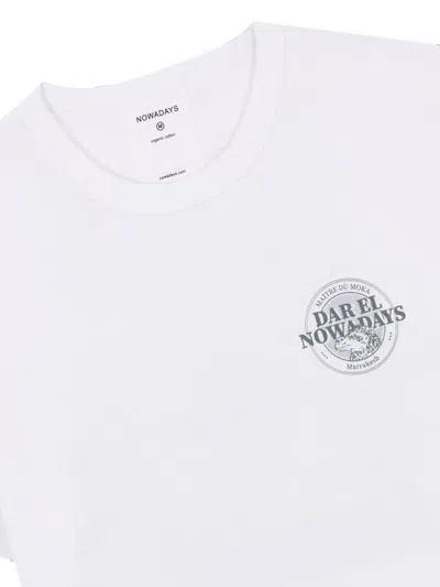 Nowadays Logo-print T-shirt In White