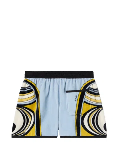 La Doublej Pull-up Placée Shorts In White