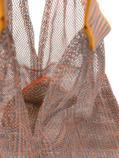Epice Udaipur Geometric-pattern Shoulder Bag In Brown