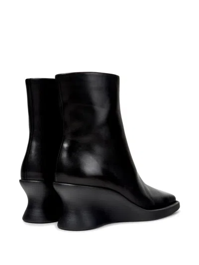 Camper Louise Wedge-heel Ankle Boots In Black
