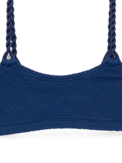 Hunza G Phoebe Two-piece Bikini Swimsuit In Blue