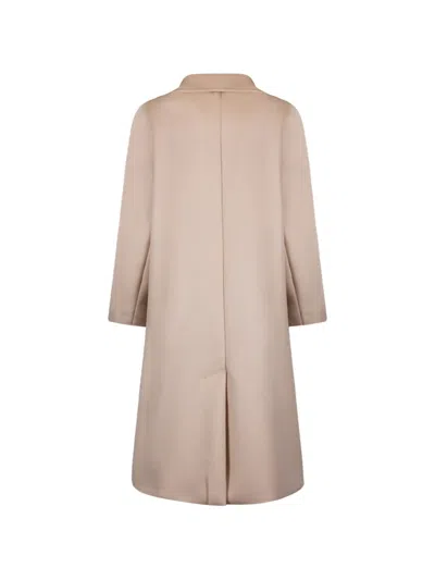 Weekend Max Mara Double-breasted Belted Coat In Neutral