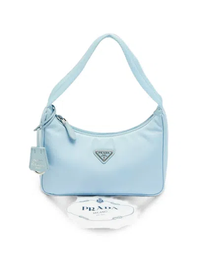 Pre-owned Prada Re-edition 2000 Shoulder Bag In Blue
