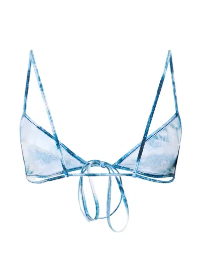 Dsquared2 D2 Monogram Triangle Top In Blue