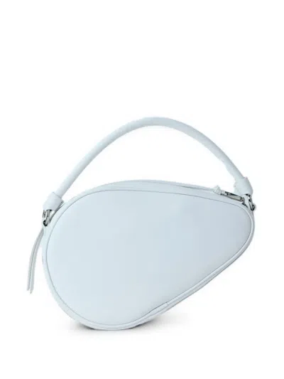 Lacoste Oval Structured Messenger Bag In Blue