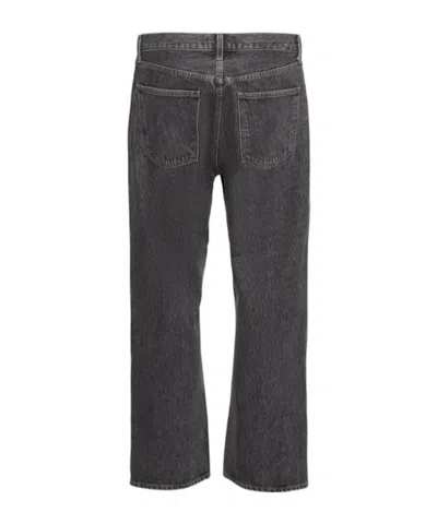 Agolde Belt Loop Jeans In Gray