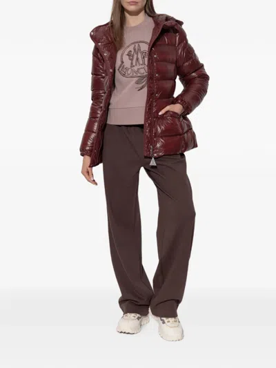 Moncler Multicolor Goose Down Full-length Jacket In Brown