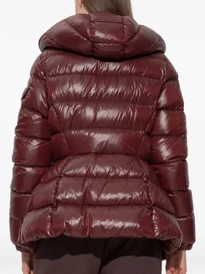 Moncler Multicolor Goose Down Full-length Jacket In Brown