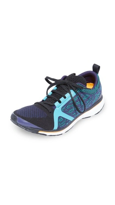 Adidas By Stella Mccartney Adizero Adios Knit Sneaker, Blue In Noble Ink/blast Emerald/white