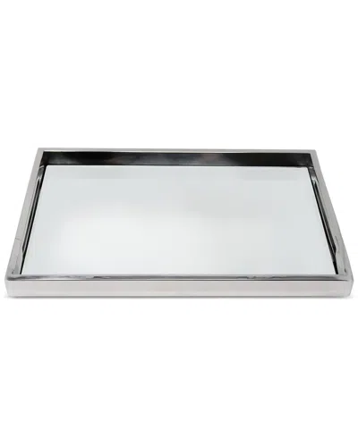 Vivience Rectangle Mirror Tray Silver Silver In Multi