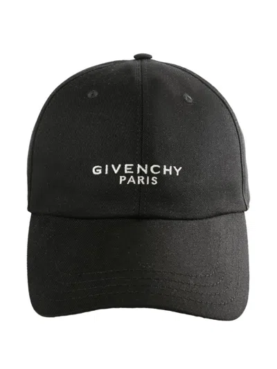 Givenchy Black Logo Baseball Hat In Black