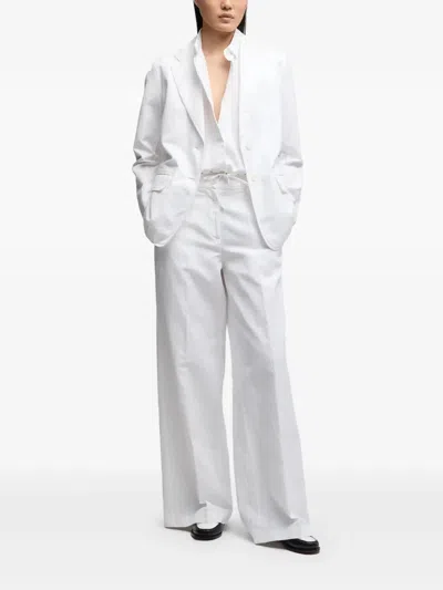 Aspesi White Trousers In White