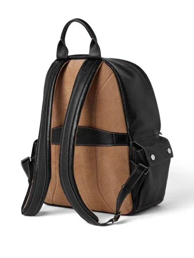 Brunello Cucinelli Leather Backpack In Red