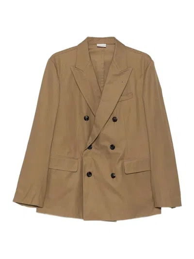 Dries Van Noten Oversized Double Breasted Blazer In Multi