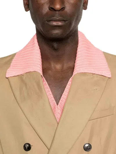 Dries Van Noten Oversized Double Breasted Blazer In Multi