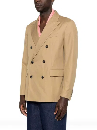 Dries Van Noten Oversized Double Breasted Blazer In Multi