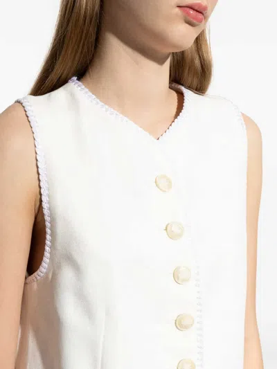 Etro White Vest In White